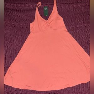 Peach/orange cotton dress from target
